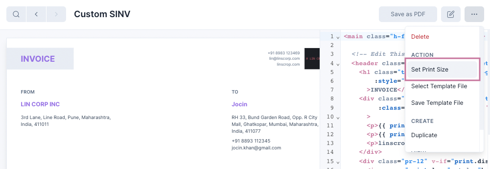 Journal Entry Screenshot