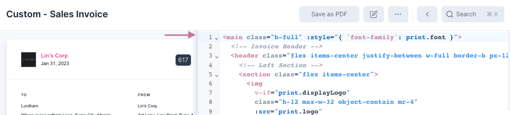 Journal Entry Screenshot