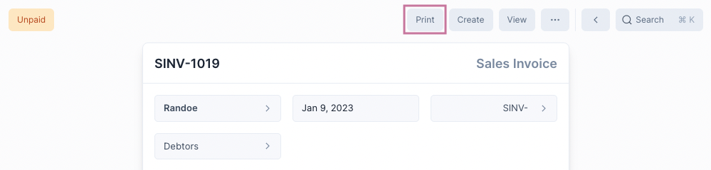 Journal Entry Screenshot